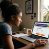 Fan completing the LA28 Ticket Draw registration to purchase 2028 Olympic Games tickets