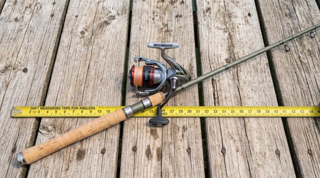 Angler holding a fishing rod properly near a calm lake